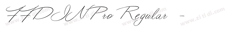 FFDINPro Regular 语言字体转换
